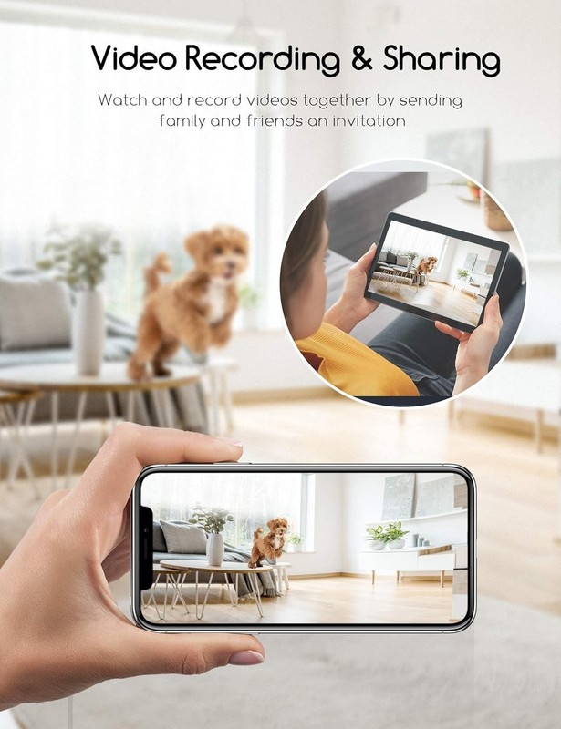 Cámara para perros con dispensador de premios WiFi 2.4G y 5G audio bidireccional gallery