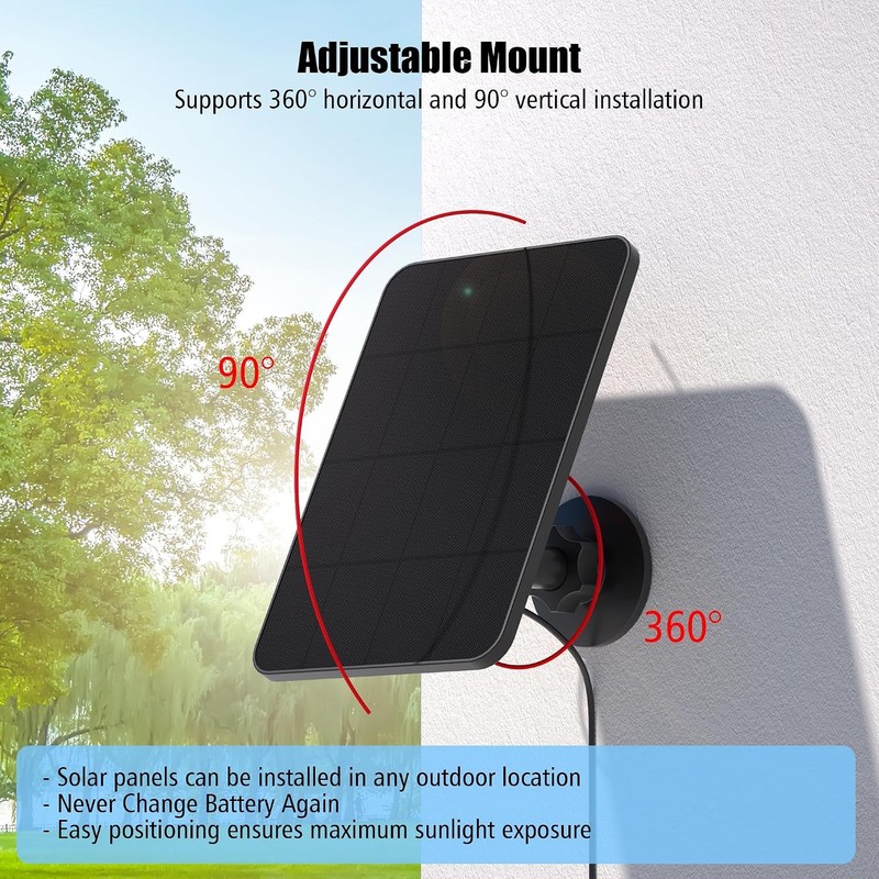 Solar Panel Blink Camera Outdoor,Outdoor Security Camera 2 Pack Solar Panel gallery