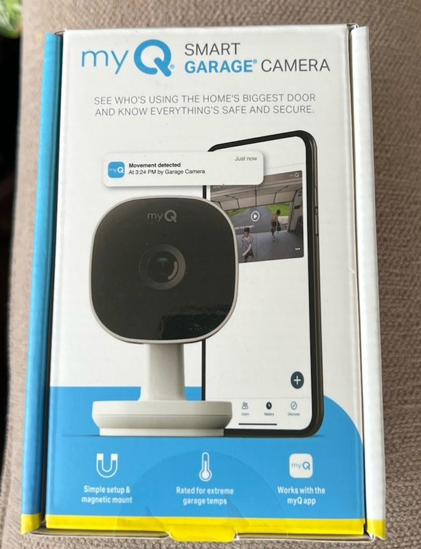 Chamberlain myQ Smart Garage HD 1080p Indoor Wi-Fi Security Camera – White