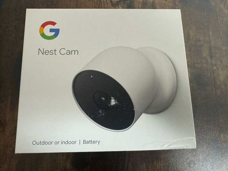 Google Nest Cam (Outdoor Battery) in Snow (GA01317-US) FACTORY SEALED