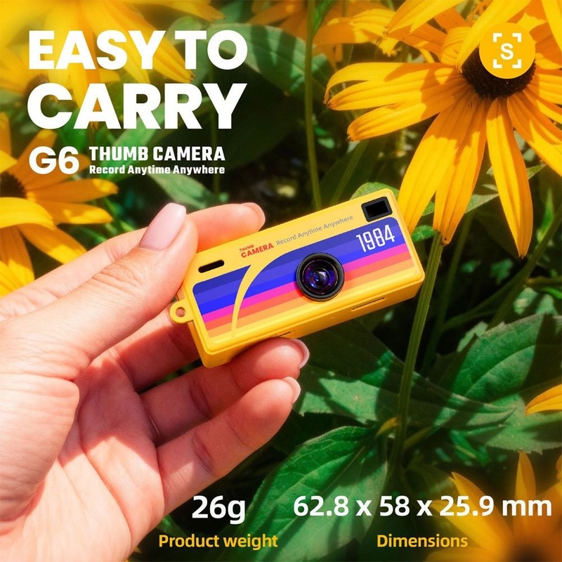Retro Backpack CCD Digital Camera Bag Charm Thumb Camera Keychain US gallery