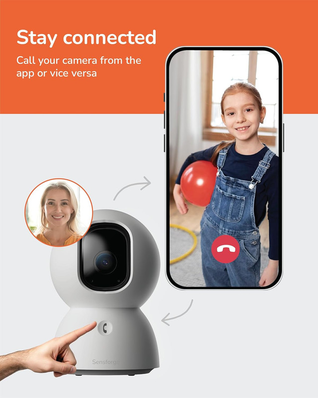 Indoor Pan Tilt Security Camera 24 7 Recording 5G 2 4G Wi Fi 2 5K Video gallery