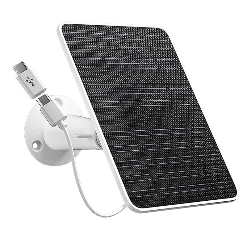 Solar Panel power For Outdoor Ring Spotlight Camera Security Cam Battery Charger gallery