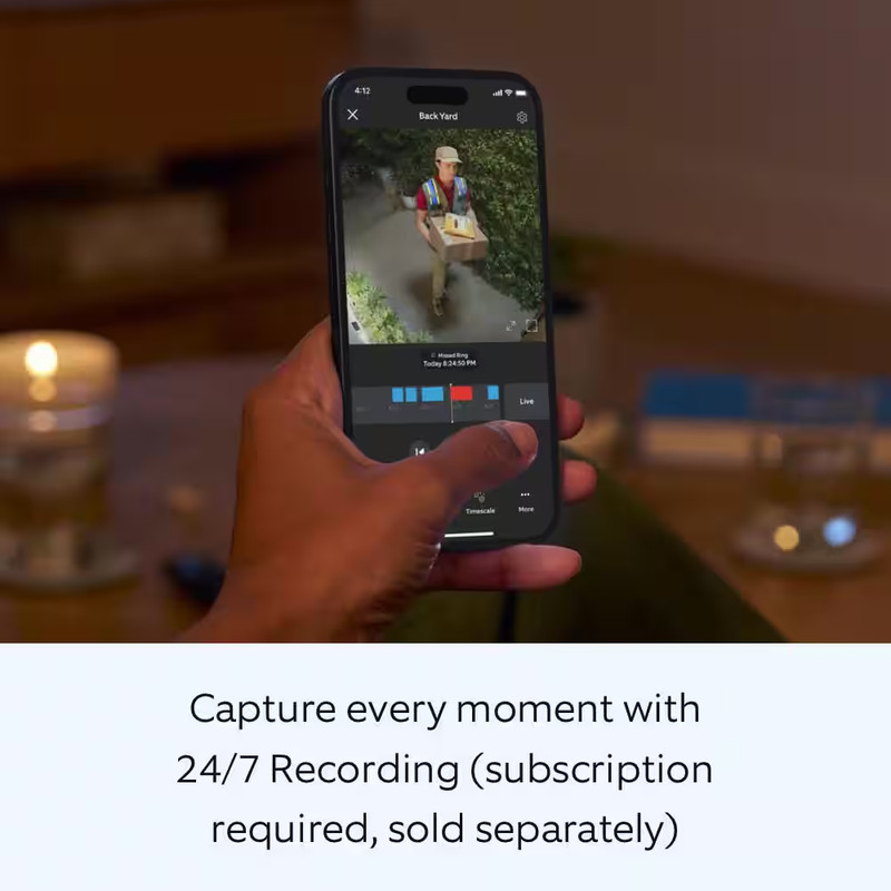 Outdoor Cam Plus, Plug-In Security Camera with 2K Video, Low-Light Sight, and Mo gallery
