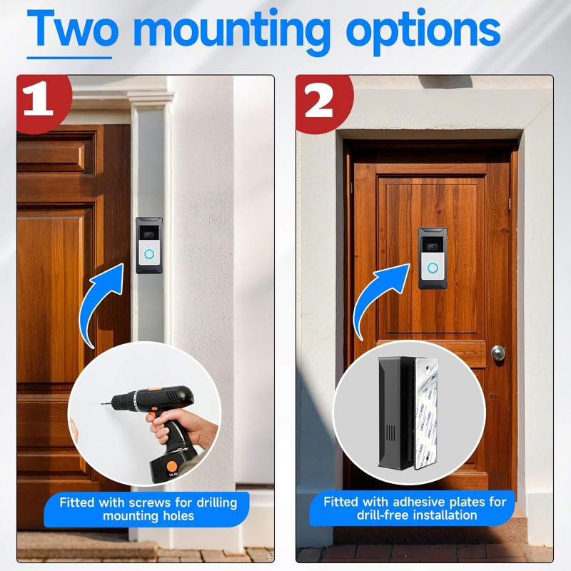 AntiTheft Video Doorbell Mount Compatible with Ring/Blink Wireless Camera Doo... gallery