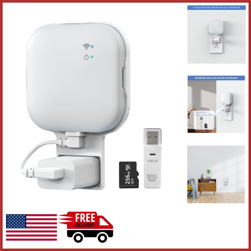 256GB MicroSD Card with Wall Mount for Blink Sync Module XR Security Cameras