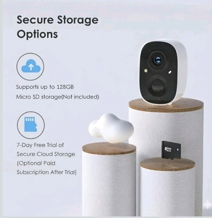 2 GMK Security Cameras Wireless Outdoor 2K Color Night Vision AI Motion Detect gallery