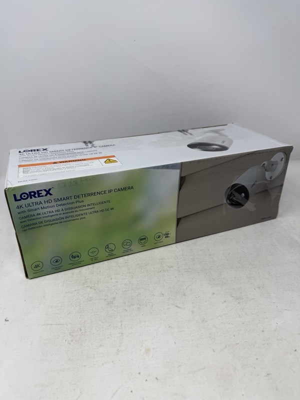 Lorex 4K Ultra HD Smart Deterrence IP Camera with Smart Detection E893AB-E