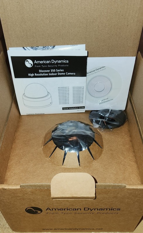 American Dynamics High Resolution Indoor Dome CCTV Camera White ADCA35DWIT4N gallery