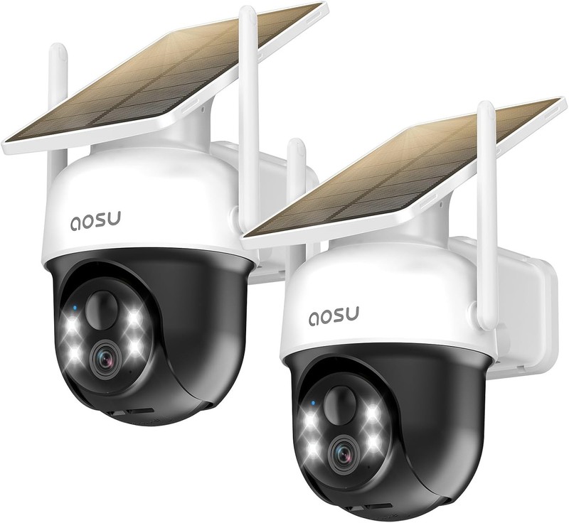 Solar Camera Outdoor Wireless - 100% Wire-Free Outdoor Security Camera Wirele... gallery
