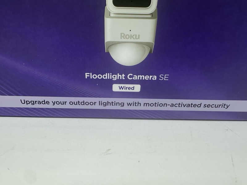 Roku Smart Home Floodlight Camera SE Wi-Fi Connected Wired Surveillance Camera gallery