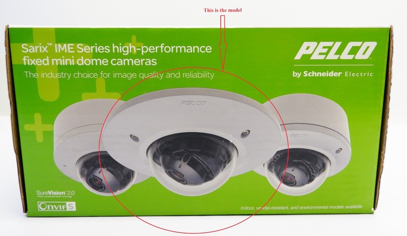 NEW Pelco IMS119-1EI Sarix 2MP Outdoor Day Night Network Mini Dome Camera, 3-9mm