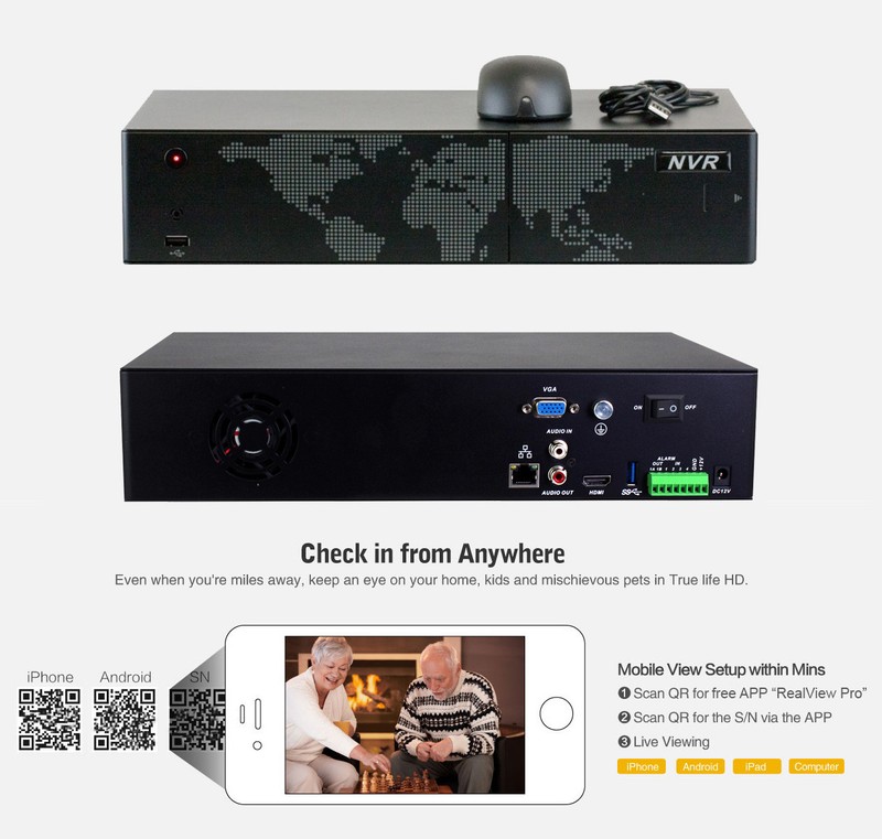 32 Channel NVR (32) 5MP 1920P 4X Motorized Zoom PoE IP Security Camera System gallery