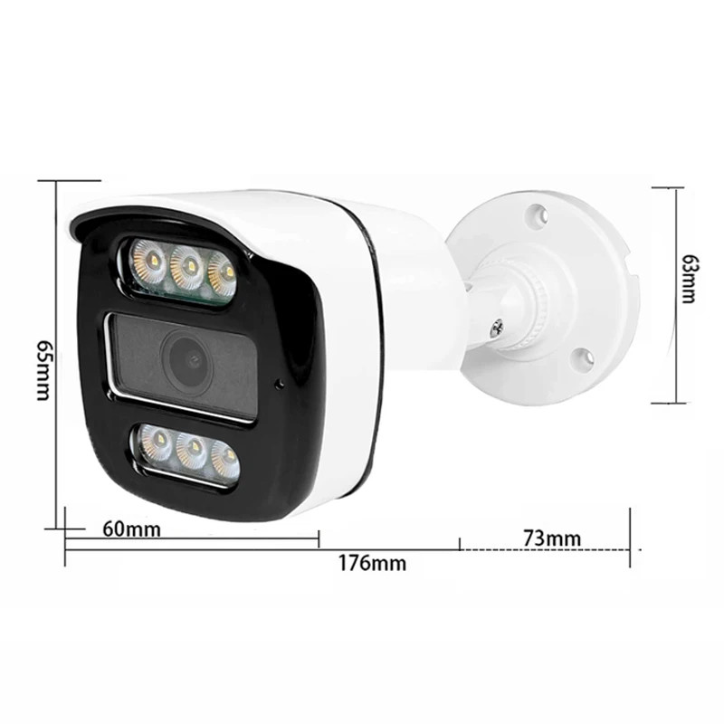 6LED 5MP 24H Full Color Night Vision CCTV Surveillance AHD Camera 4MP 1080P 4In1 gallery