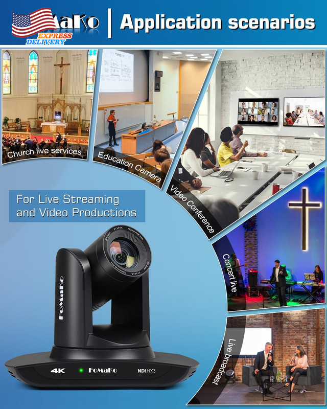 K30NS 4K 30X Optical Zoom PTZ Camera with NDI 6 & NDI HX3 AI Auto-Tracking Gen 3 gallery