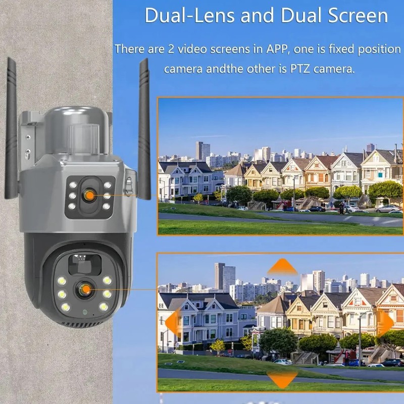 Wifi Surveillance Solar Camera 8MP HD Night Vision IP CCTV Outdoor 4G Cameras gallery