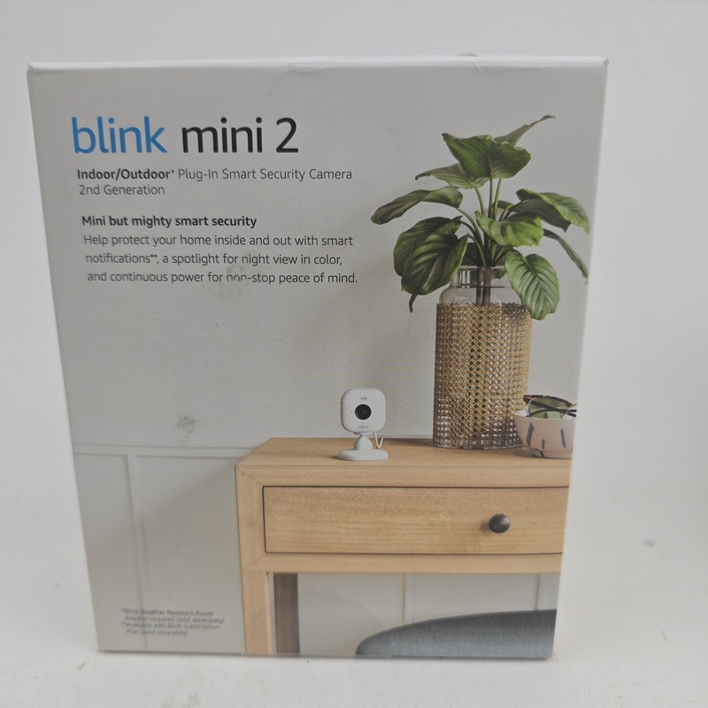 Blink Mini 2 Security Camera, HD Night View, Spotlight, 2-Way Audio, 2-Pack NEW gallery