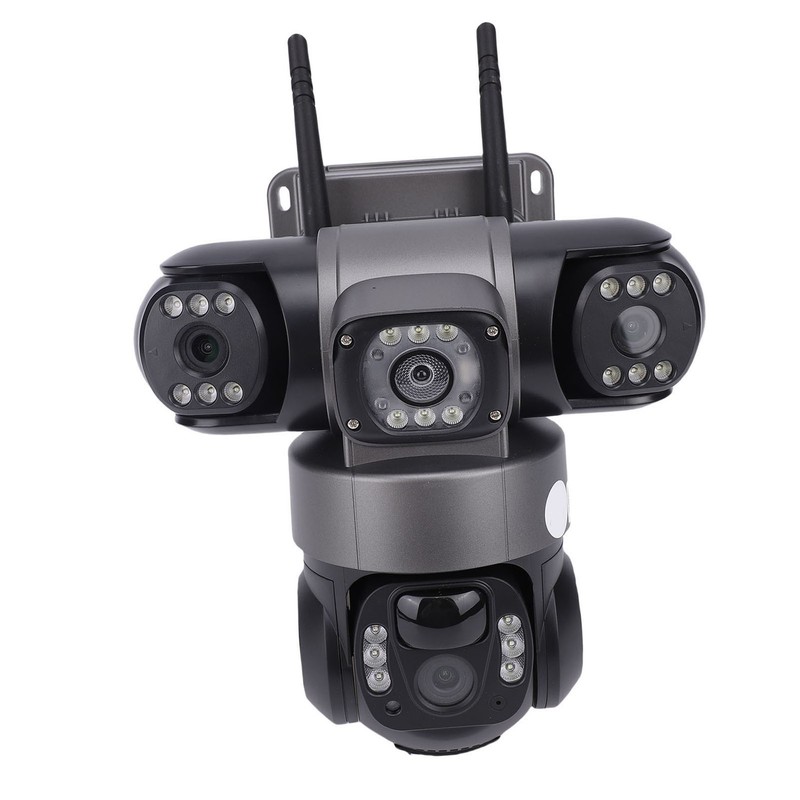 Solar Security Camera Premium Triple Lens AI Detection For Home Easy To Use gallery