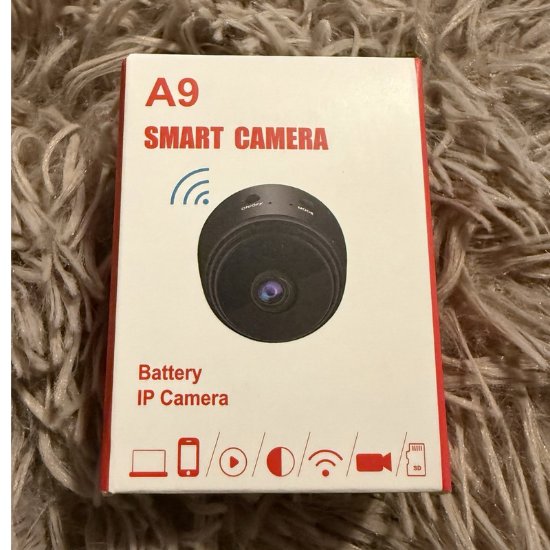 A9A-CC Smart IP Wi-Fi Surveillance Camera Battery Powered Black