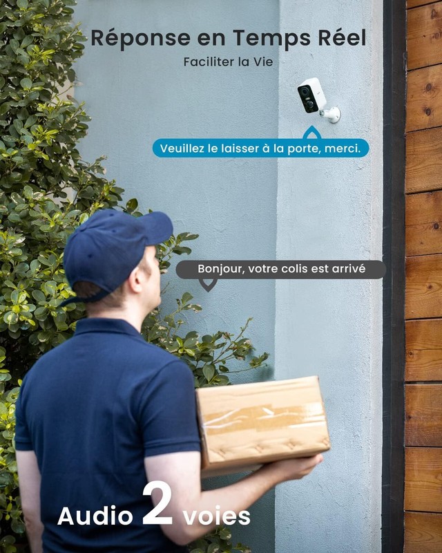 ieGeek 2K Wireless WiFi IP Color Security Camera Outdoor System Battery Powered gallery