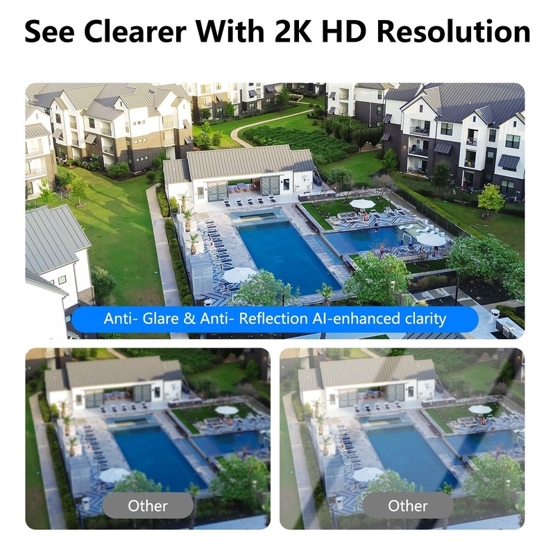 2 Pack Wansview Security Camera Smart Night Vision Indoor WiFi Window Cameras 2K gallery