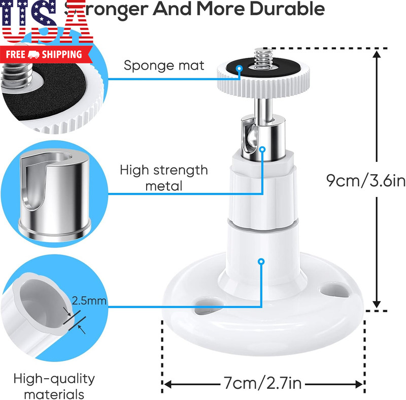 Wall Mount Compatible with Wyze Cam Pan V3 & Wyze Cam V4/V3 & Wyze Cam Outdoor/I gallery