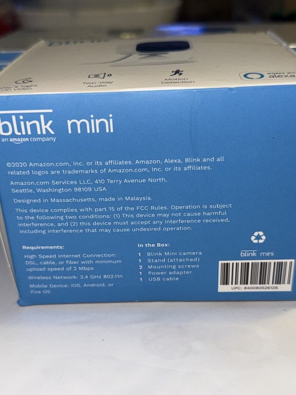 Blink Mini – 3 Compact Indoor Plug-In Smart Security Camera, 1080P HD Video X3 gallery