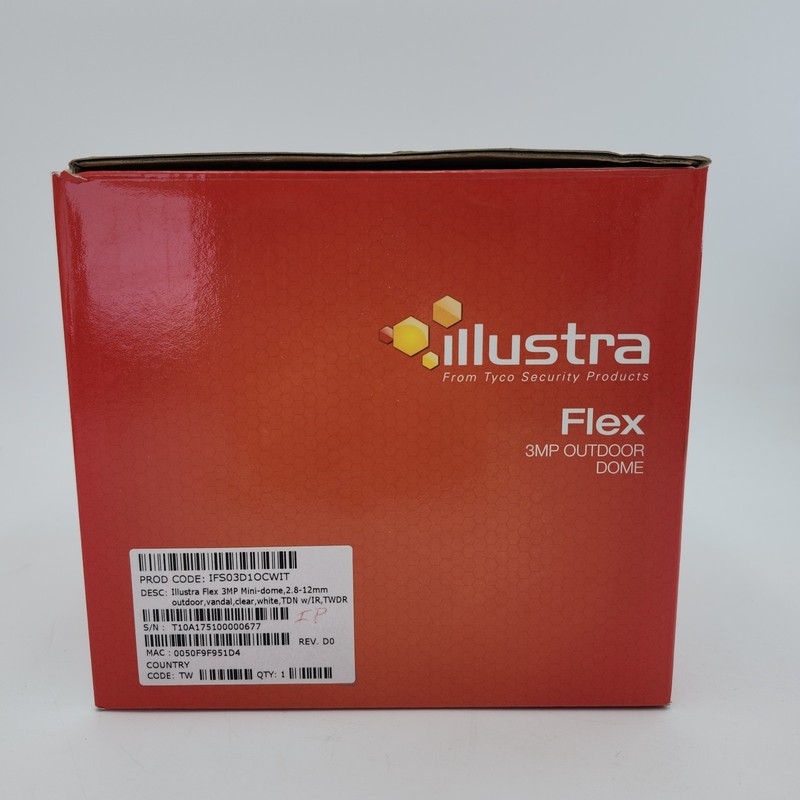 Illustra Flex IFS03D1OCWIT 3MP Outdoor Dome IP Camera Varifocal 2.8-12mm New... gallery