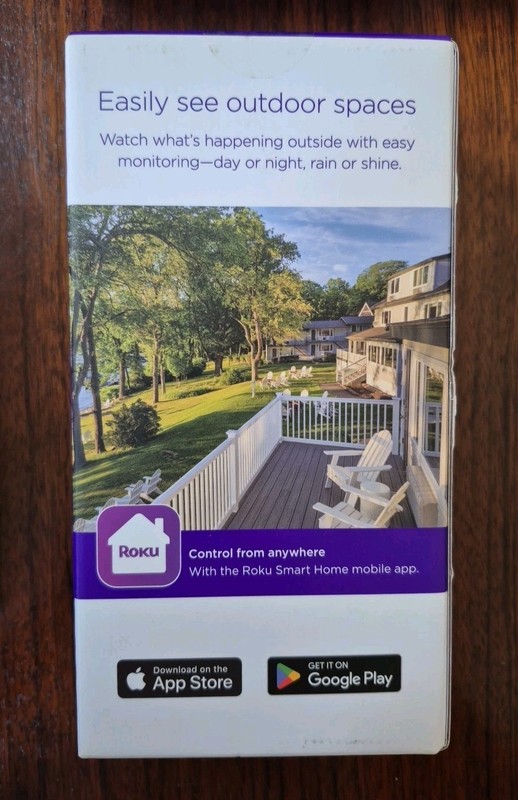 Roku Outdoor Wired Camera SE w/ 12.5FT Power Adapter - Security Camera CW2005 gallery