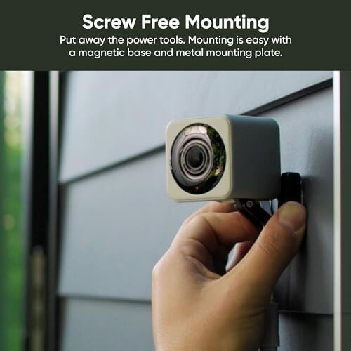 Cámara De Seguridad Inteligente Para El Hogar Con Wi-Fi De 2K HD, Gris NUEVO US gallery