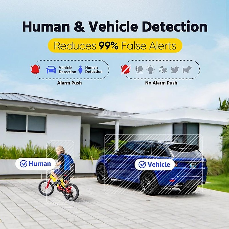 VIKYLIN 4MP IR Night Vision Security IP Camera Home Outdoor Built-in MIC WDR POE gallery