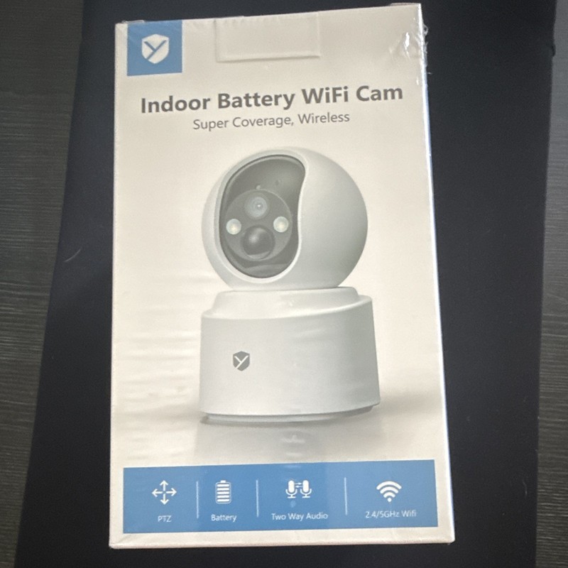 Yesyamo Y660 2.5K Indoor Battery Wi‑Fi PTZ Security Camera 2‑Way Audio