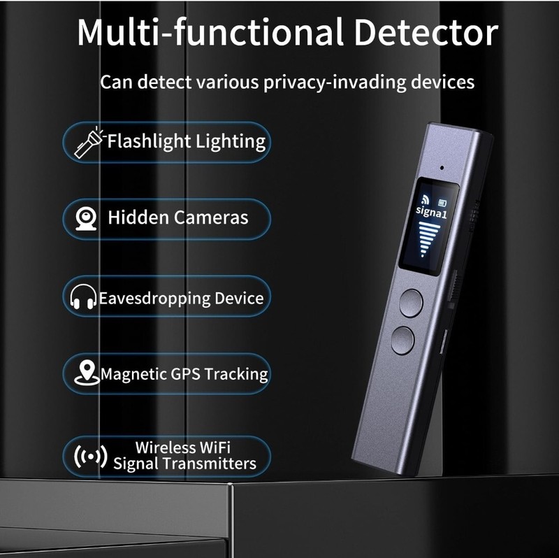 NEW Hidden Camera Detector GPS Tracker RF Portable Wireless Rechargeable gallery