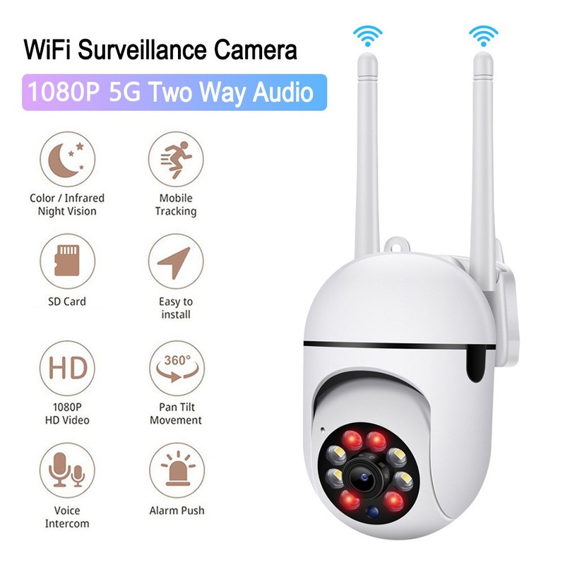 4-Pack Wireless 5G WiFi Security Camera System Smart Outdoor Night Vision 1080P gallery