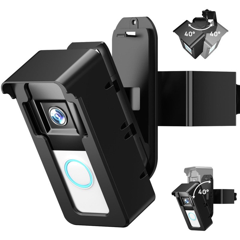 Video Doorbell Mount for Ring/Blink, 2025 Upgrade Doorbell Camera Mount with Tr