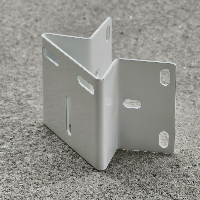 Exterior Outside Wall Corner Mount Metal Bracket Right Angle CCTV Surveillanc... gallery