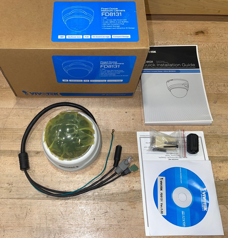 VIVOTEK FD8131 FIXED DOME COLOR IP NETWORK SECURITY SURVEILLANCE POE CAMERA