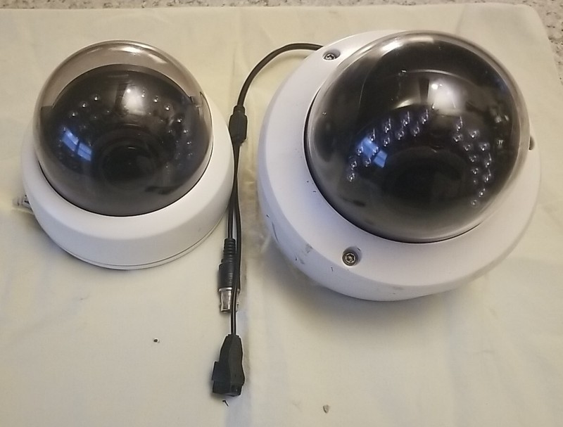 Set Of 2 Honeywell Dome Security Cameras HD273H & HD282