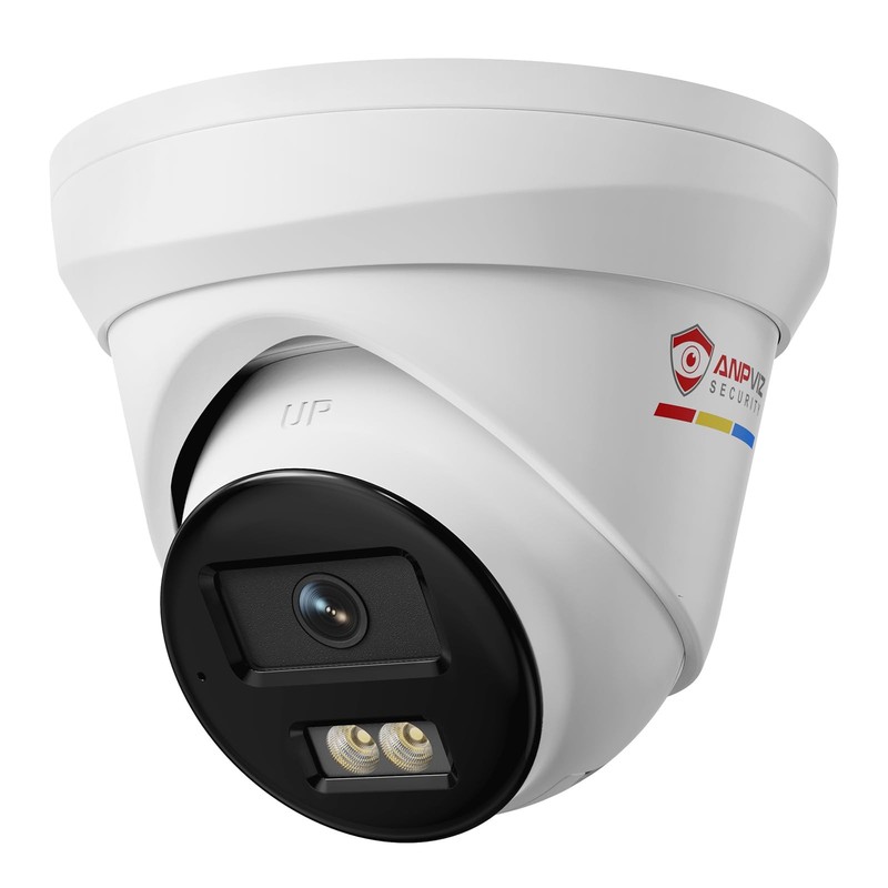 12MP PoE IP Camera Outdoor, 4096×3072@10fps, 134° FOV, Color Night Vision, Hu…