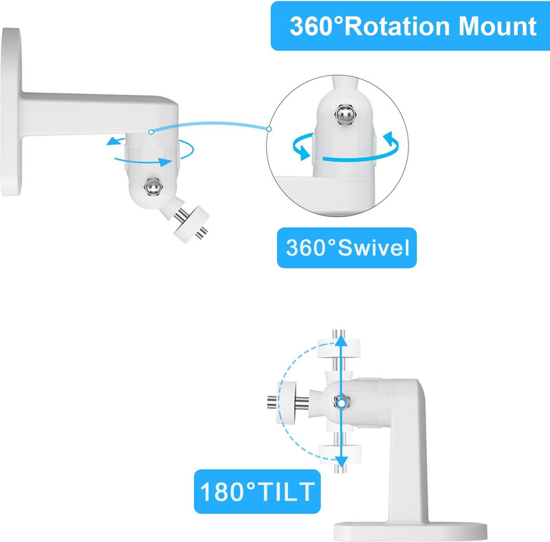 2 Pack Adhesive Wall Mount Compatible with Ring Stick up Cam Wired/Battery,Outd gallery