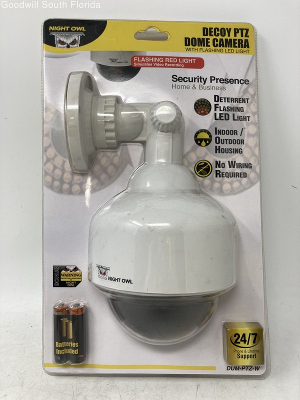 Night Owl DUM-PTZ-W White Security Decoy PTZ Dome Camera Factory Sealed gallery