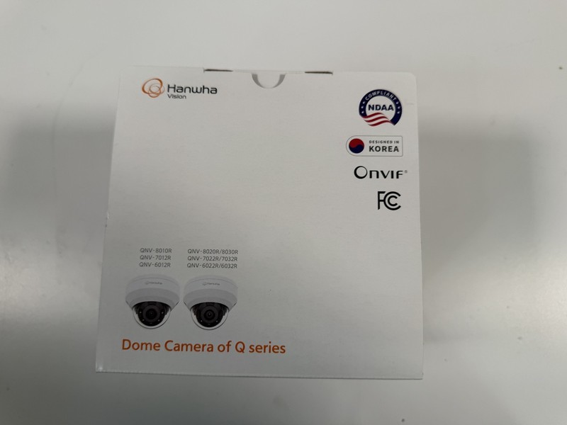 NEW Hanwha Vision QNV-7012R Wisenet Q 4MP IR Outdoor Network Dome IP Camera PoE gallery
