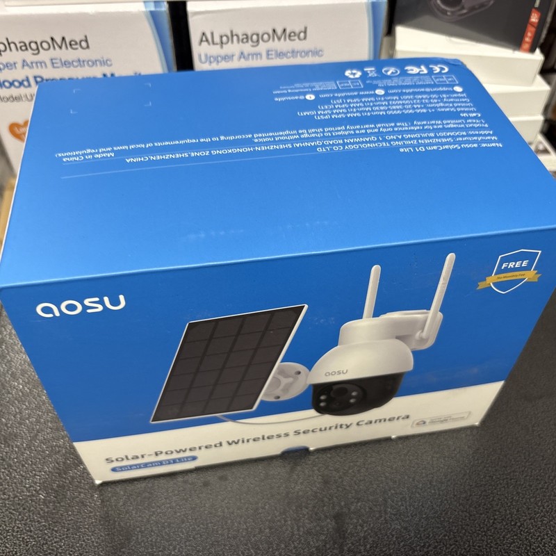 AOSU SolarCam D1 Classic 2K Wireless Black and White Camera gallery