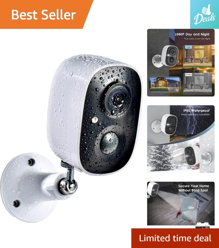 Weatherproof Security Camera – 2K Video, Motion Alerts & Cloud Storage