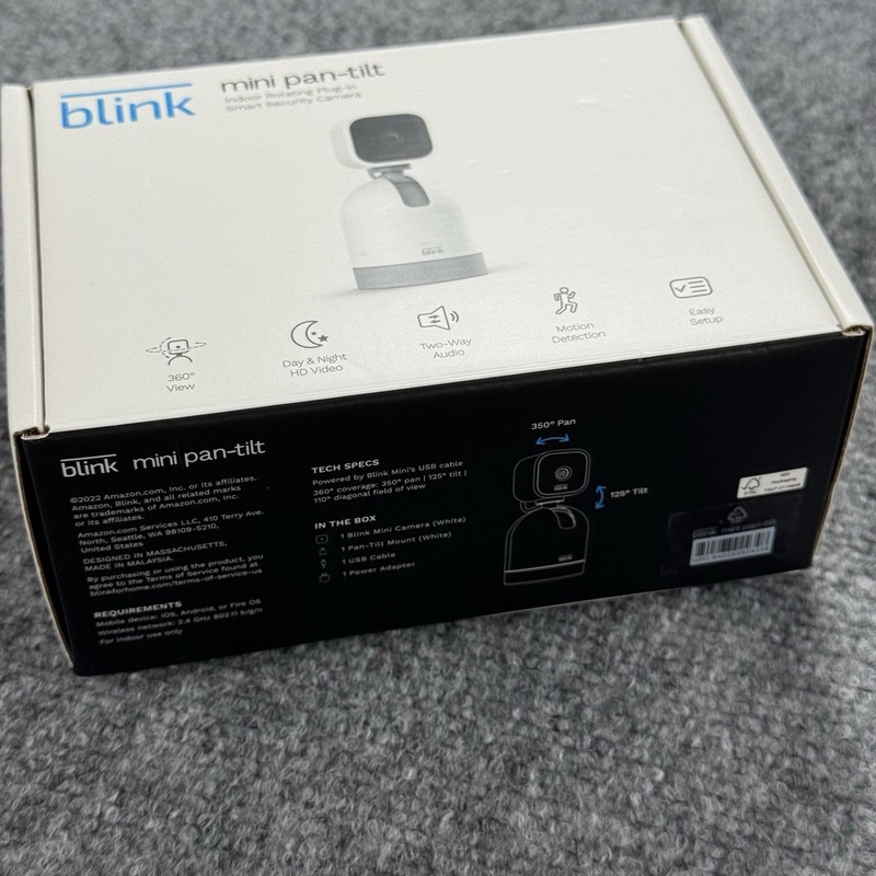 Blink Mini Pan-Tilt Rotating Indoor Plug-in Smart Security Camera, BRAND NEW gallery