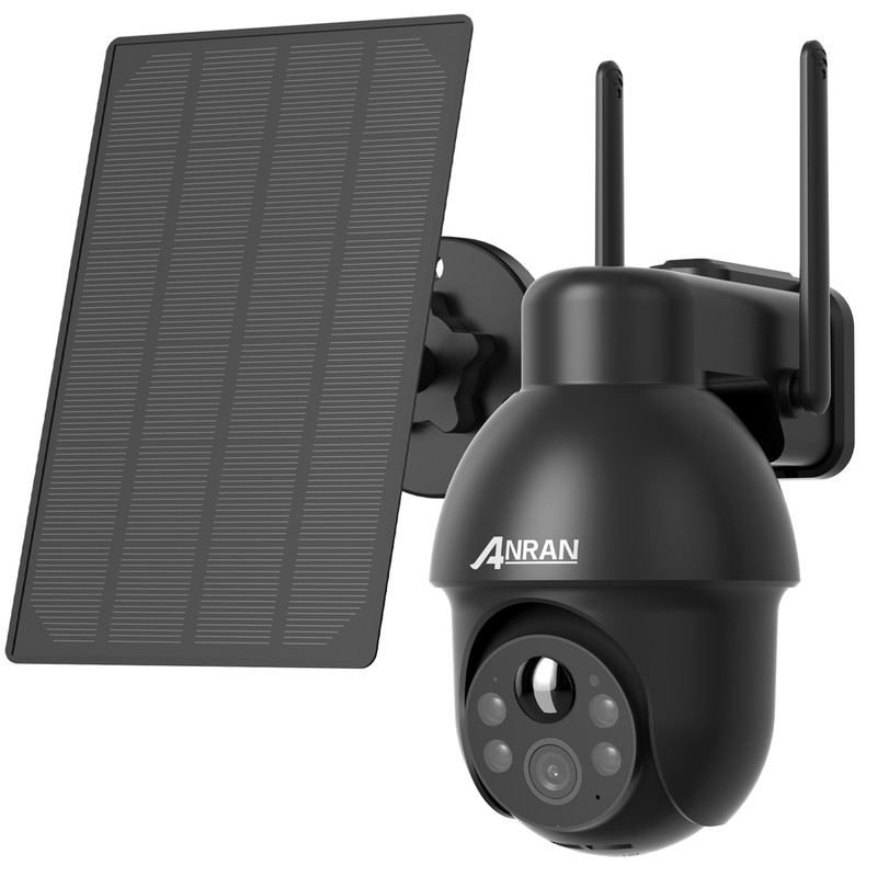 ANRAN Outdoor 5MP Solar Security Camera Wifi CCTV 2 Way Audio Rechargeable IP66