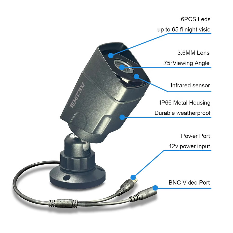 HD 1080P/720P AHD Analog Security Camera Outdoors 1MP/2MP Surveillance Camera Ni gallery
