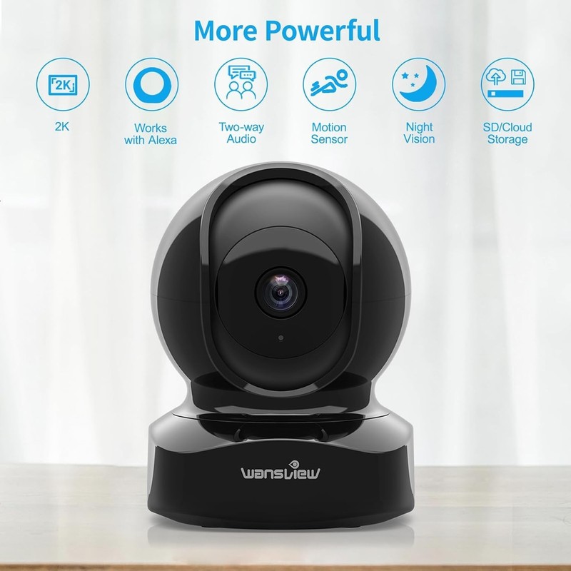 Cameras for Home Security 1080P Security Camera Night Vision Work with Alexa USA gallery