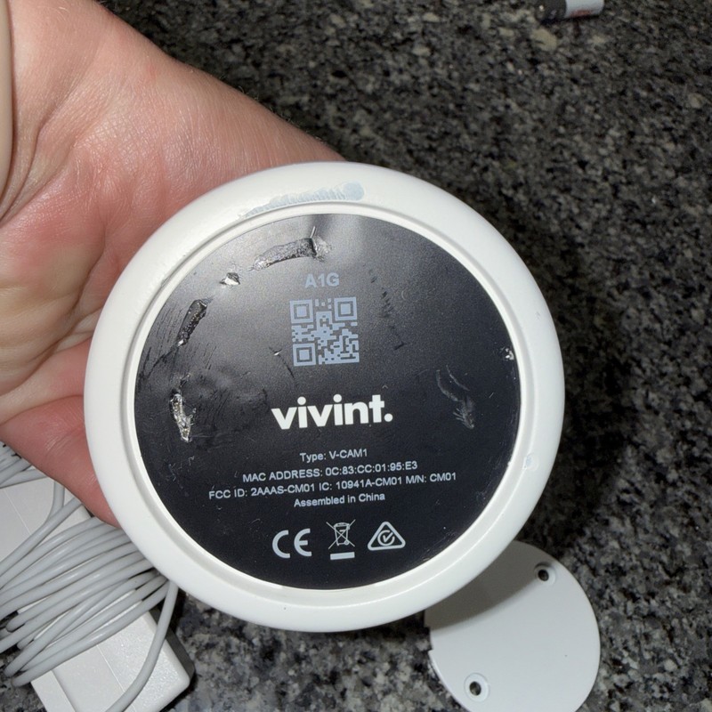 Vivint Indoor Ping Camera V-CAM1 - Tested Working gallery