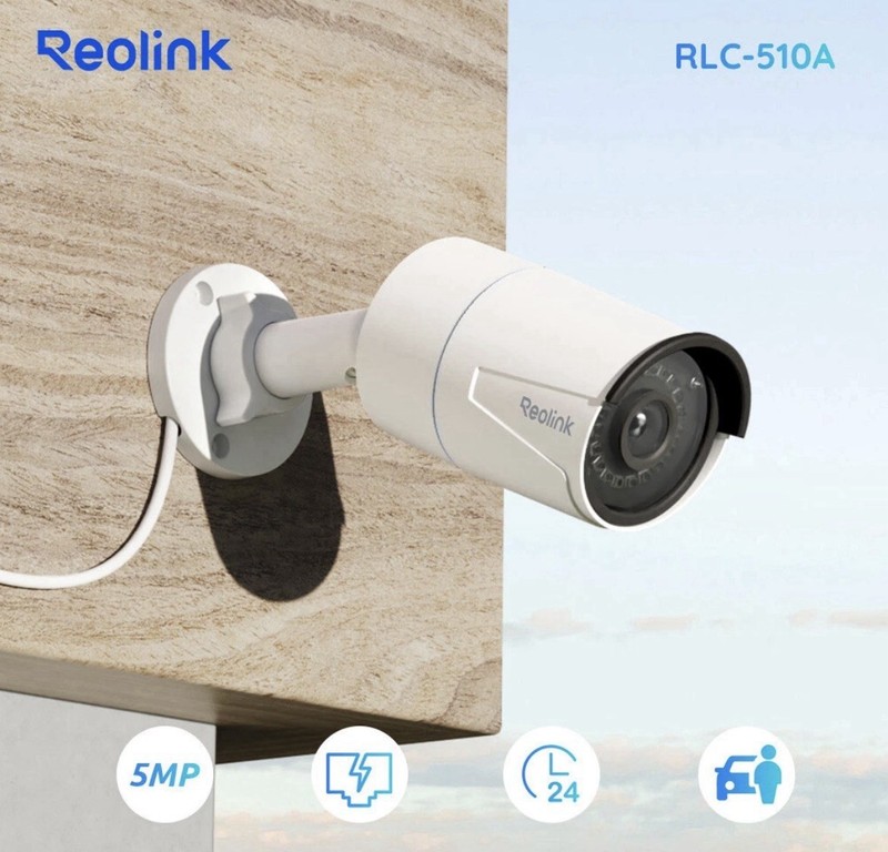 Reolink RLC-510A 5MP PoE IP Security Camera Outdoor Waterproof Audio Recording gallery